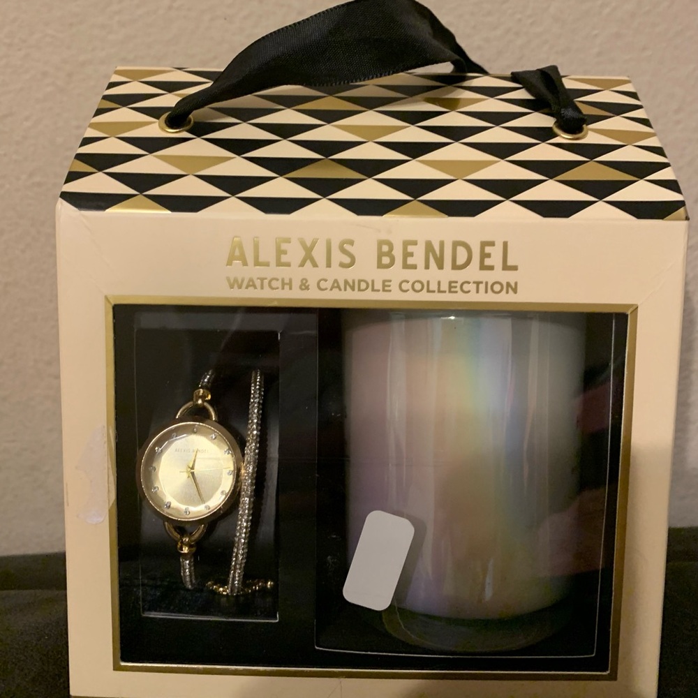 NIB Alexis Bendel Watch and Candle Set